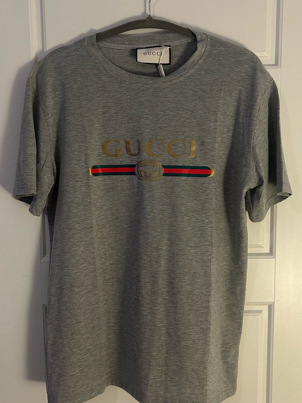 NWT Fashion Gray Logo T shirt